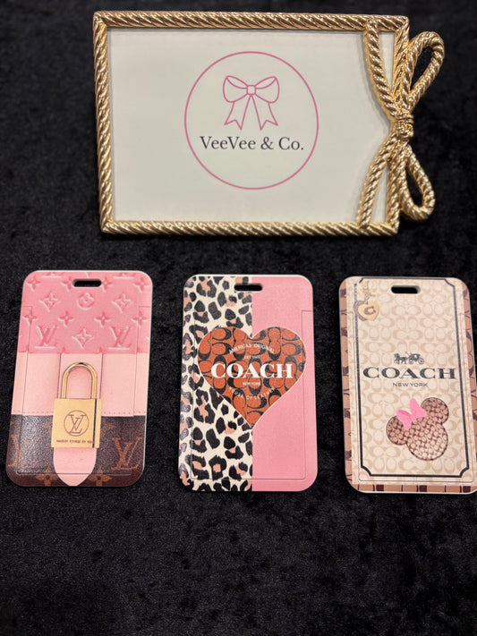 Chic Luxe-Inspired Badge Holder & Lanyard Sets | Trendy ID Holder | Cute Work Accessories | 3 Stylish Variants