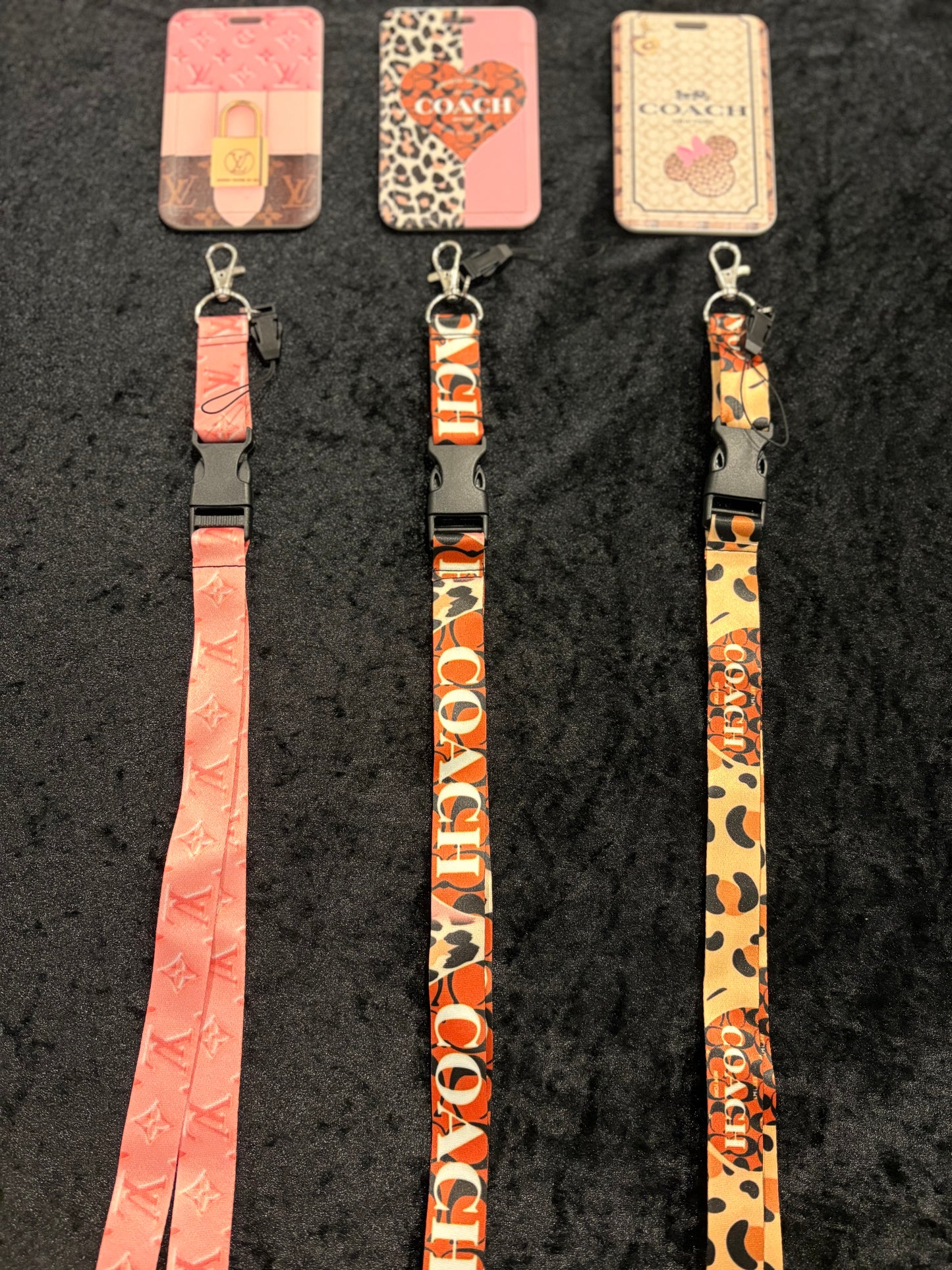 Chic Luxe-Inspired Badge Holder & Lanyard Sets | Trendy ID Holder | Cute Work Accessories | 3 Stylish Variants