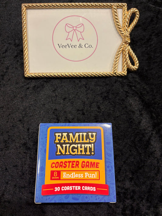 Cozy Night Coaster Game Set – The Perfect Family Game Night Add-On