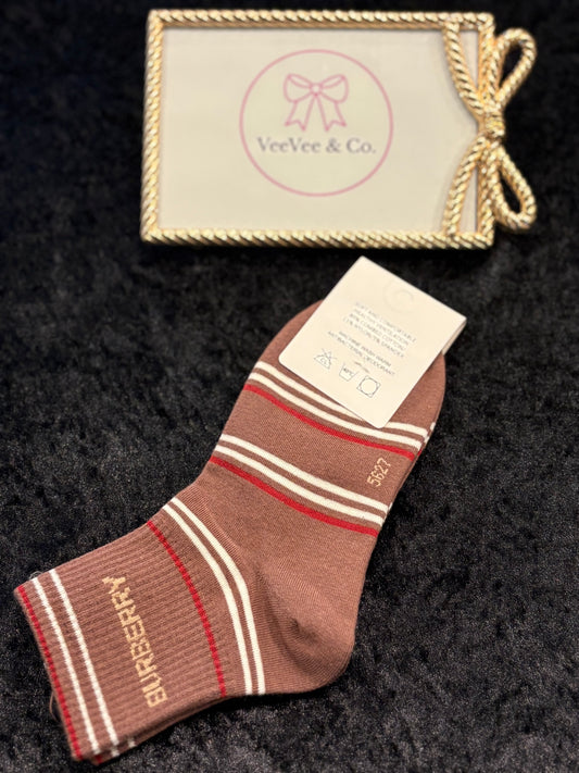 Cozy Chic Stripe Crew Socks