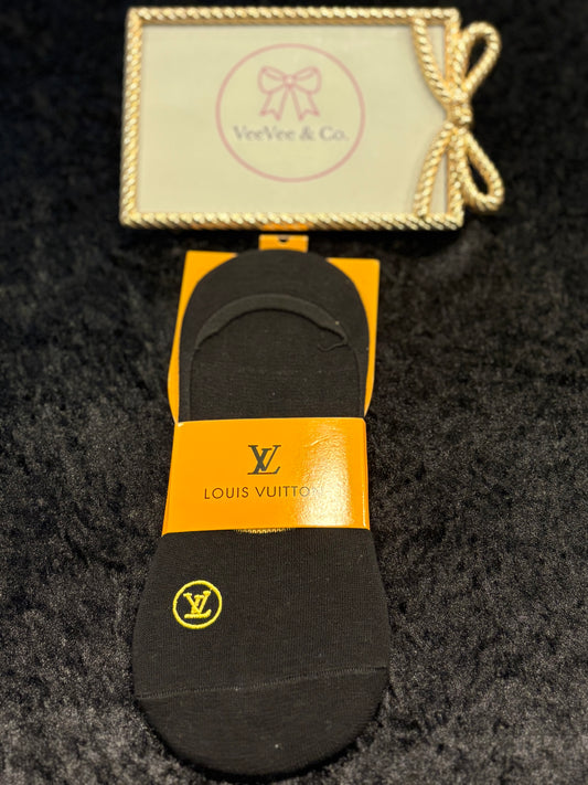 Midnight Gold Detail No-Show Socks