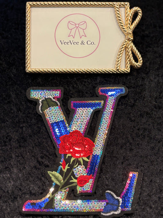 Enchanted Rose Sequin Iron-On Patch