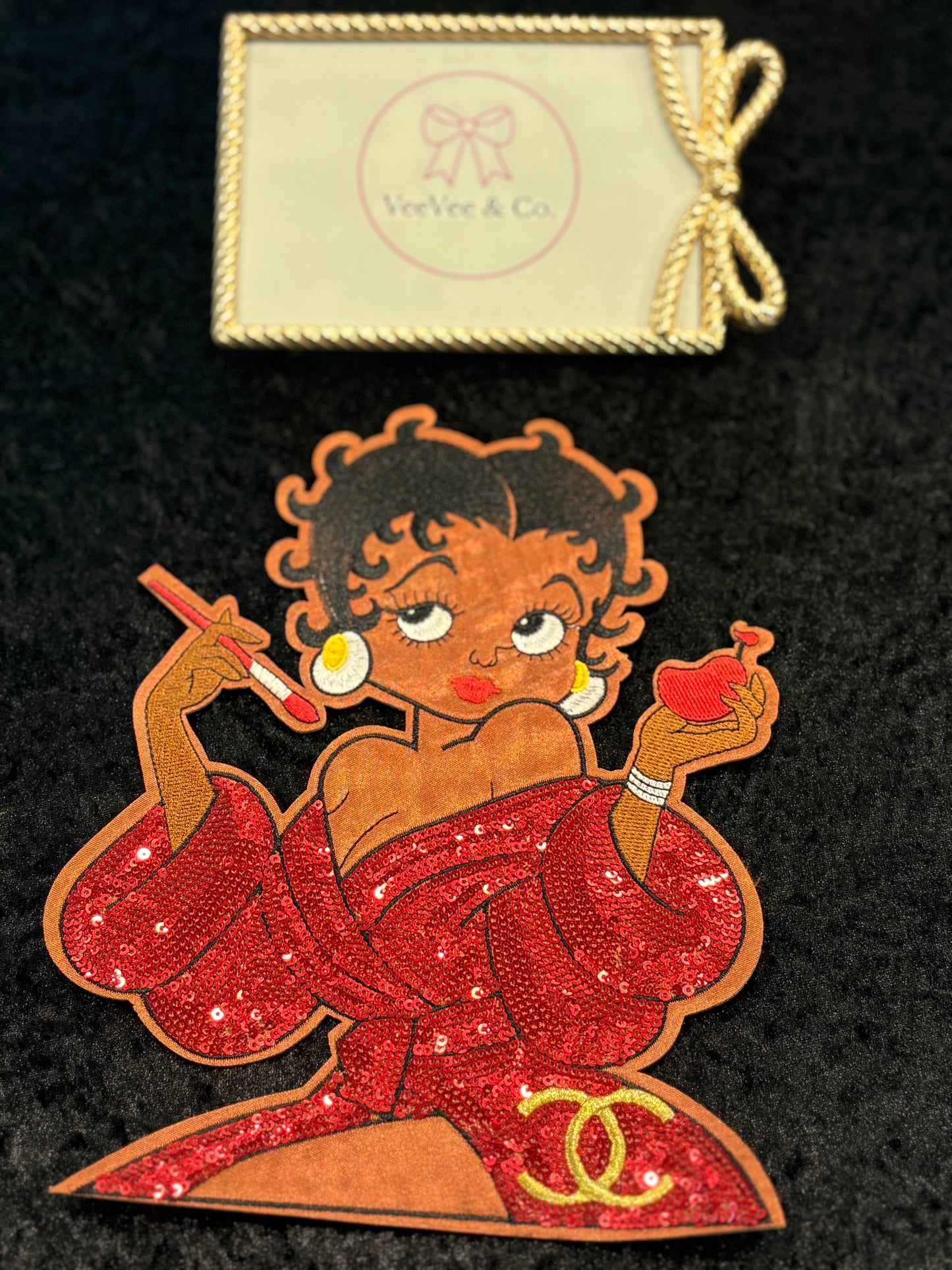 Darling Diva Sequin Iron-On Patch