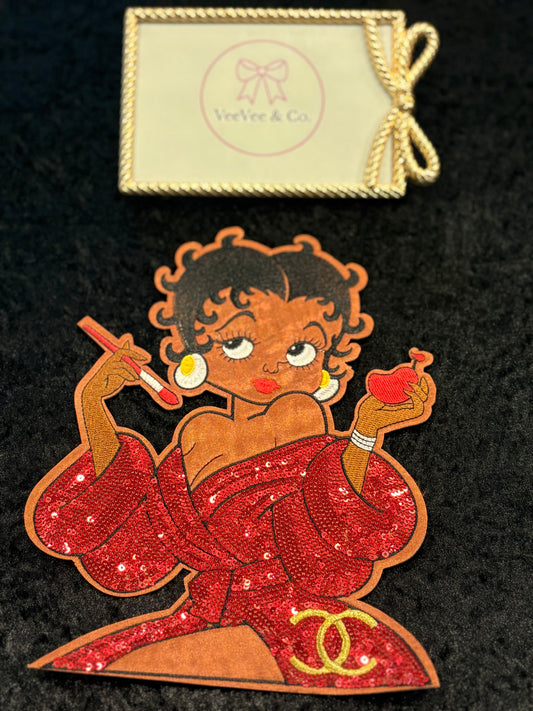 Darling Diva Sequin Iron-On Patch