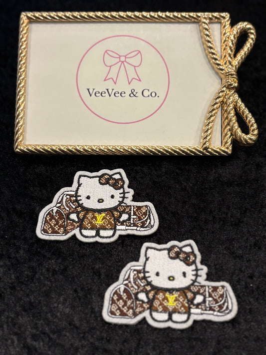 Aesthetic Kitty Monogram Iron-On Patch Set