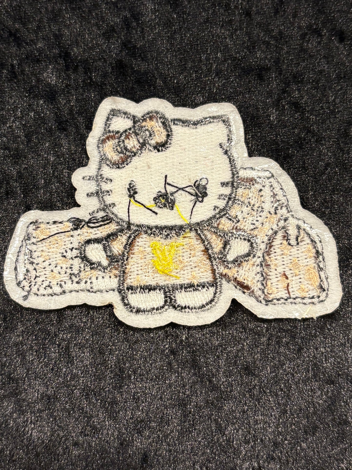 Aesthetic Kitty Monogram Iron-On Patch Set