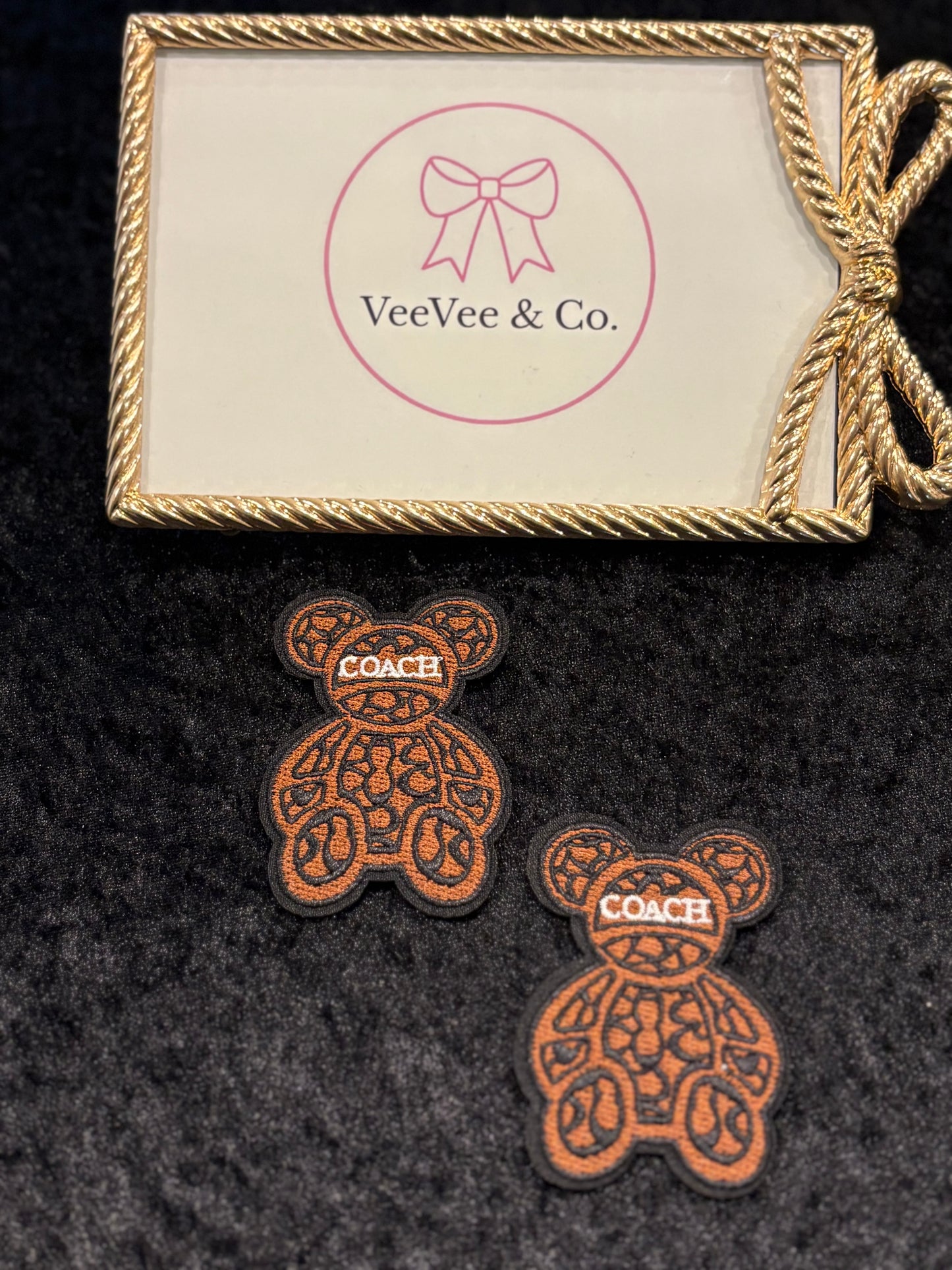 Teddy Luxe Bear Iron-On Patch Set