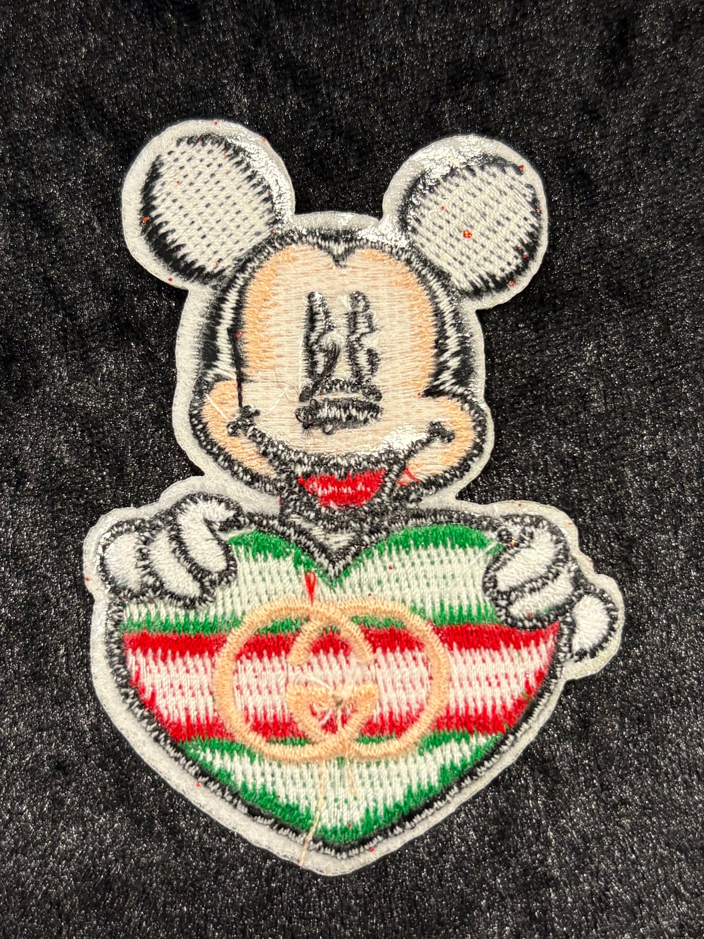 Luxe Monogram Mickey Iron-On Patch Set