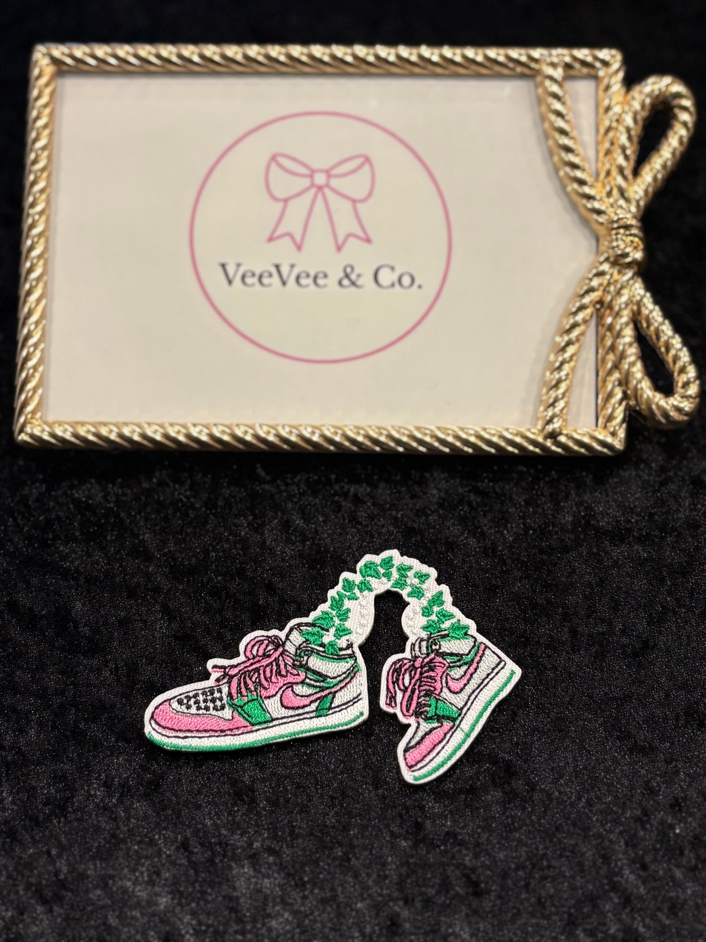 Floral Vine Sneaker Iron-On Patch
