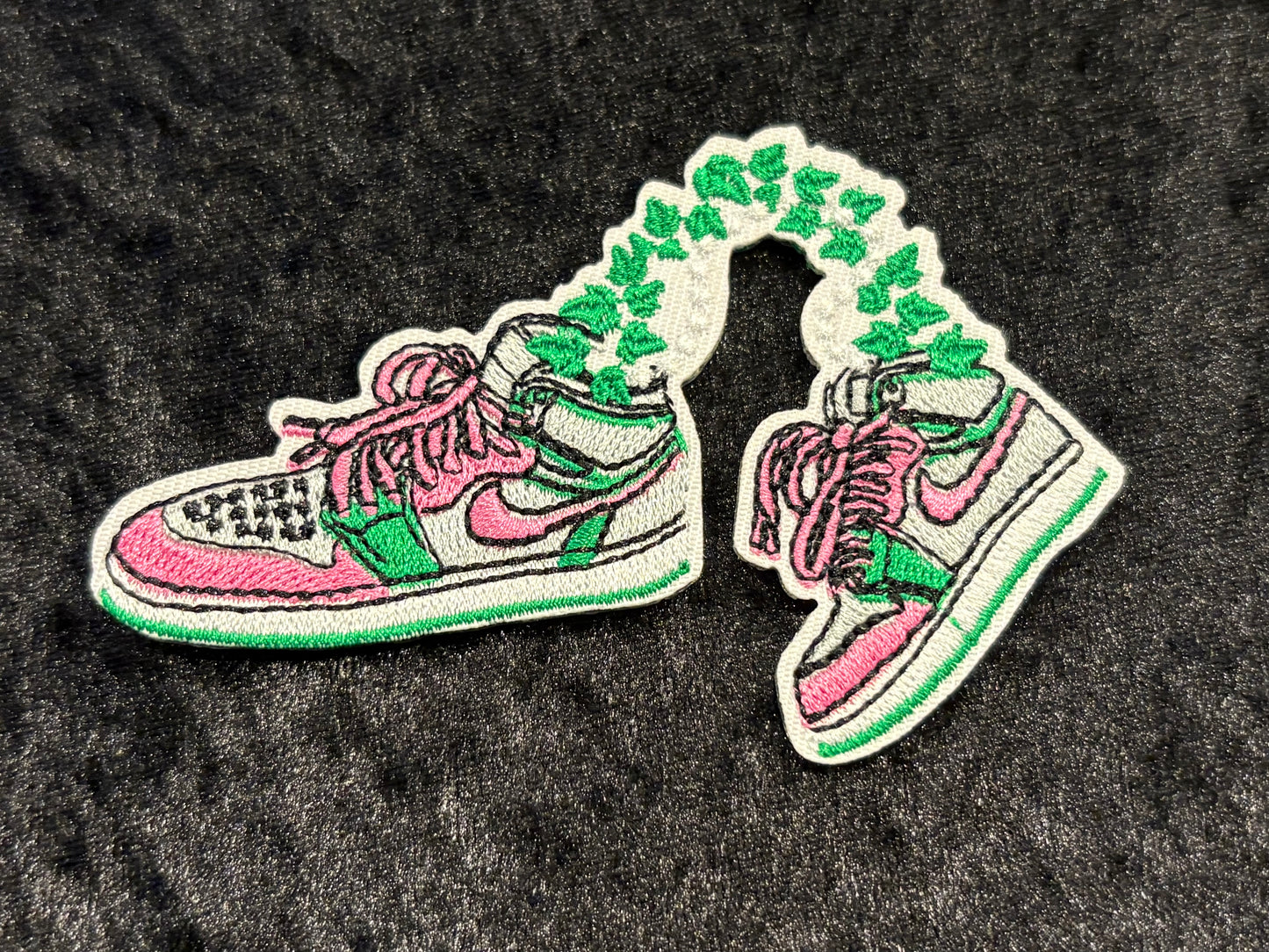 Floral Vine Sneaker Iron-On Patch