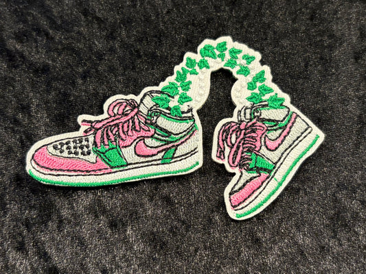 Floral Vine Sneaker Iron-On Patch