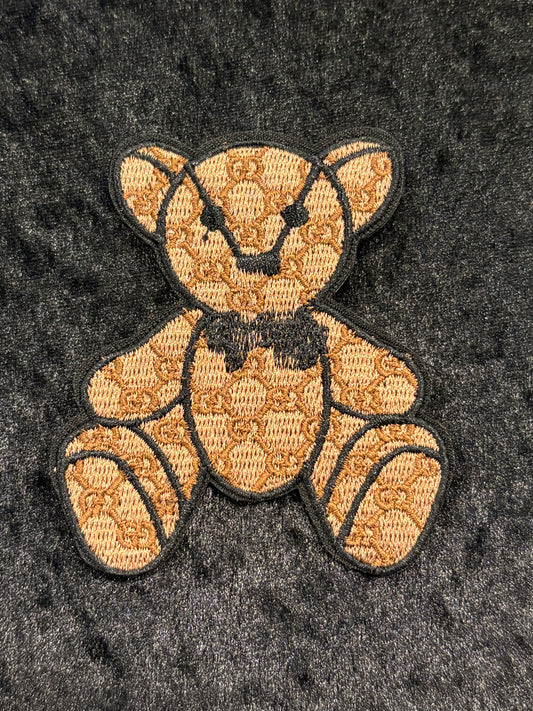 Cute Monogram Bear Iron-On Patch
