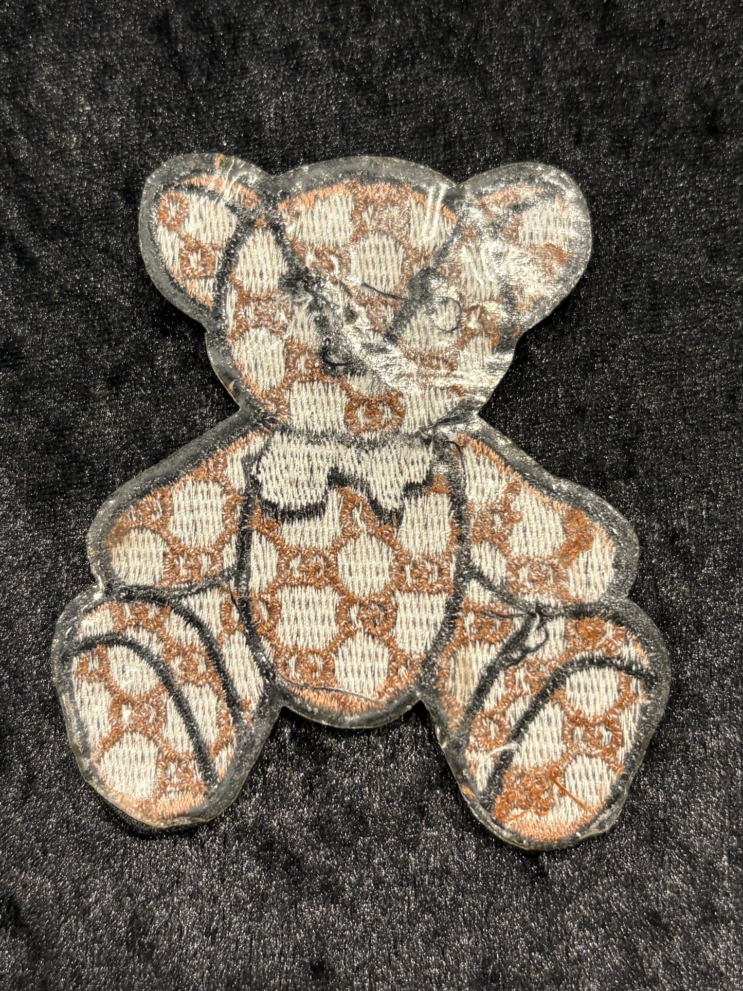 Cute Monogram Bear Iron-On Patch
