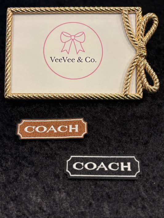 Trendy Neutral Monogram Iron-On Patch Duo
