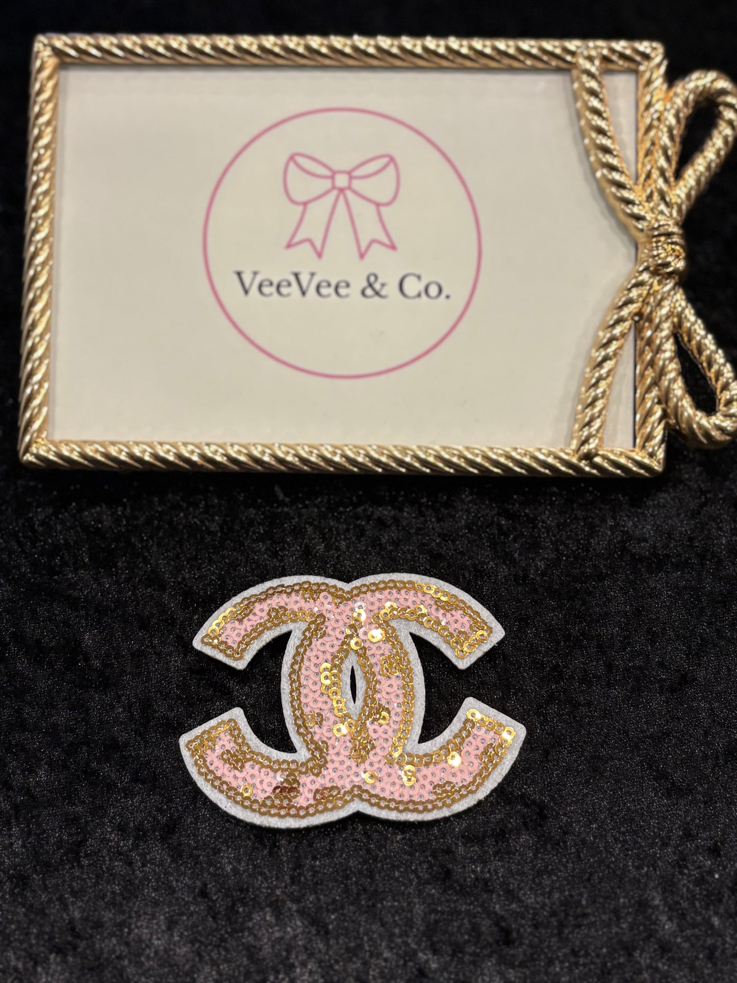Pink Glam Sequin Cheetah Iron-On Patch