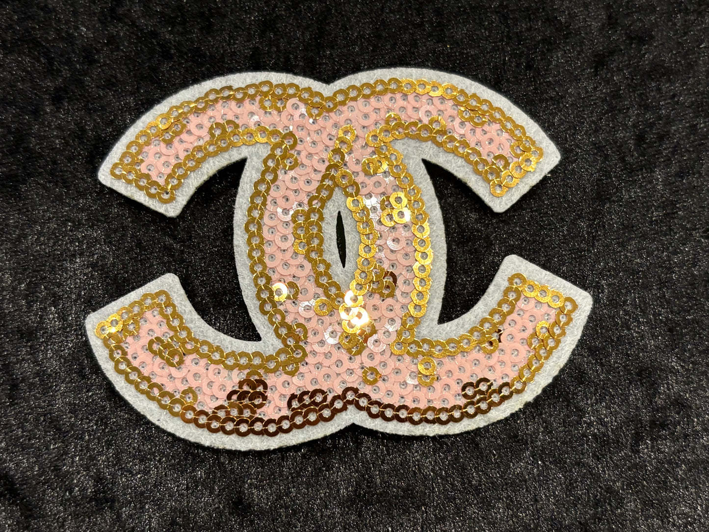 Pink Glam Sequin Cheetah Iron-On Patch