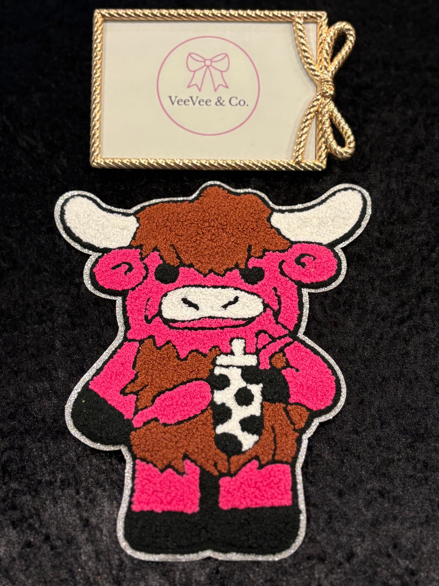 Fluffy & Fierce Highland Cow Iron-On Patch