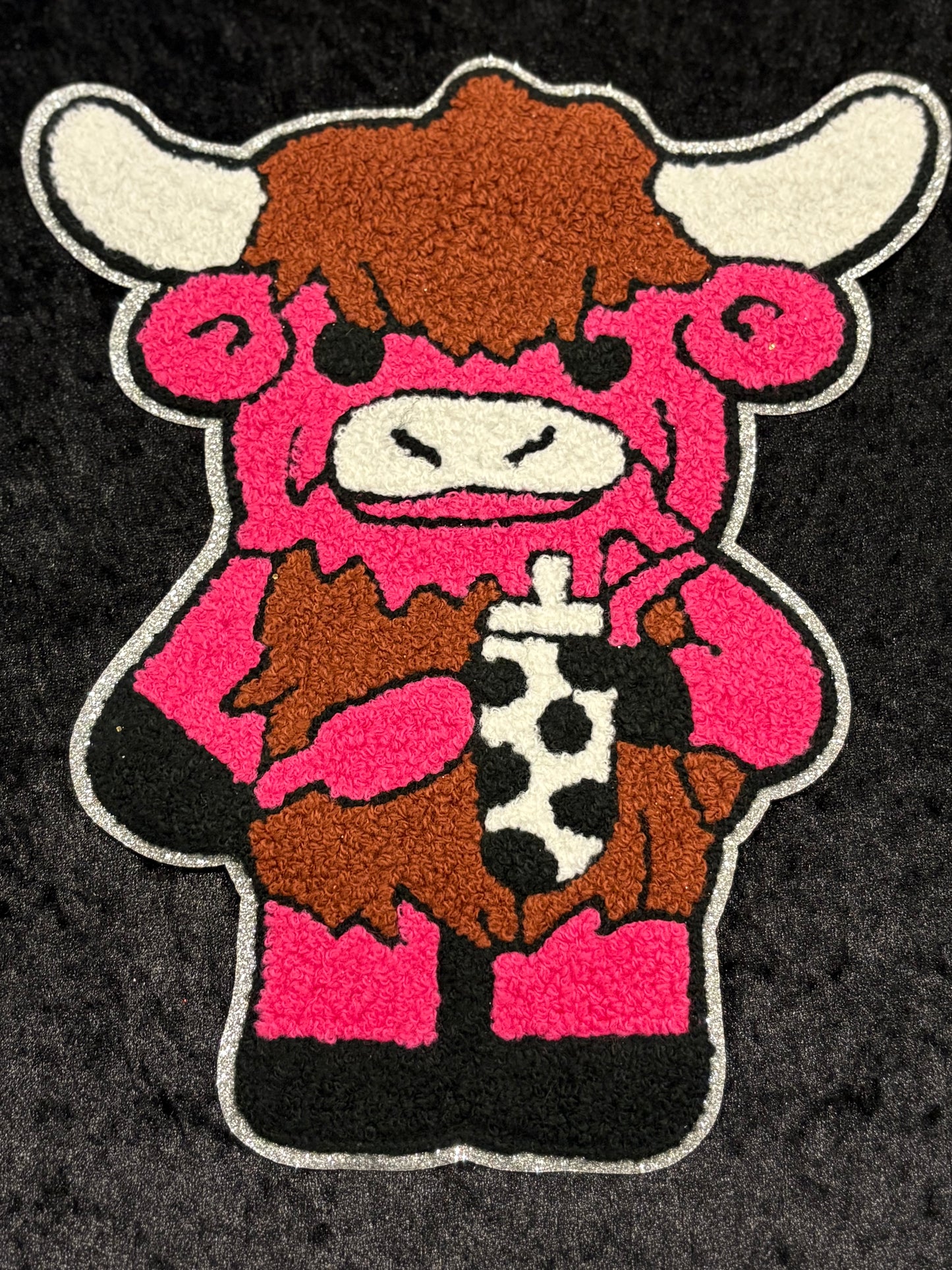 Fluffy & Fierce Highland Cow Iron-On Patch
