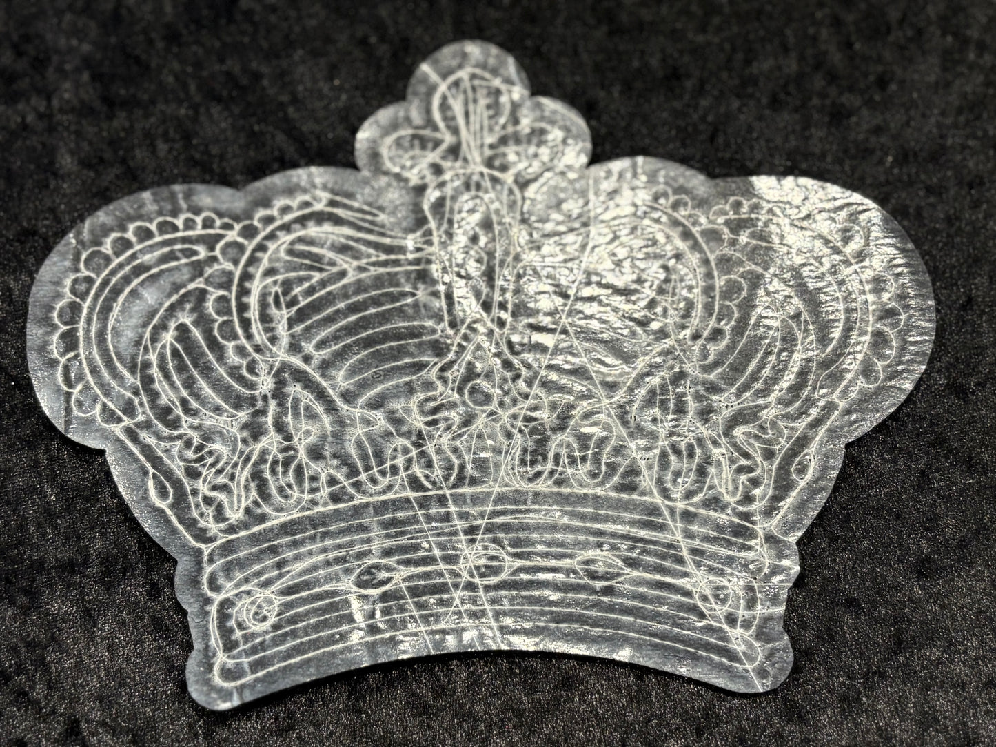 Regal Spark Crown Sequin Iron-On Patch