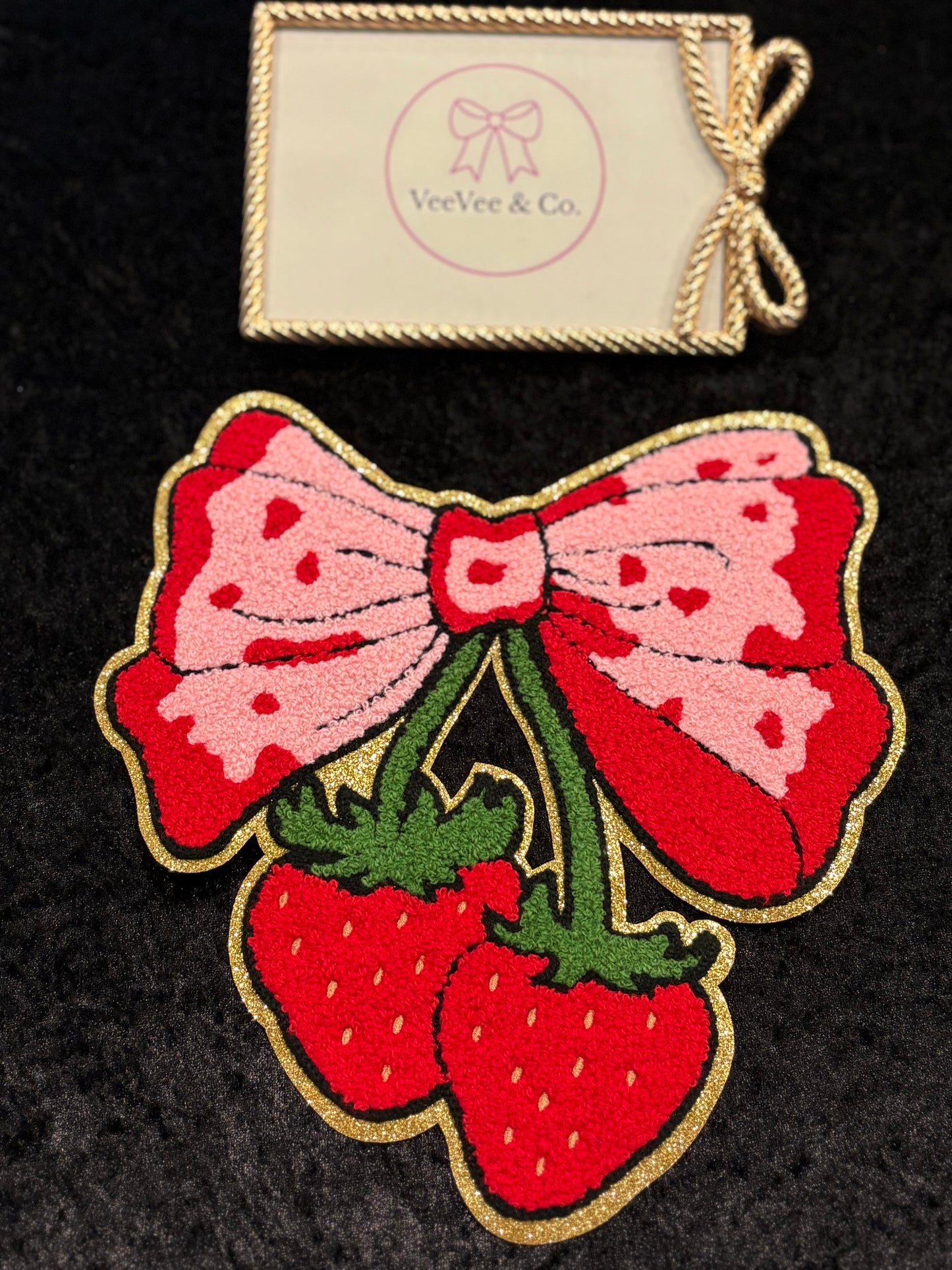 Sugar Rush Strawberry Iron-On Patch