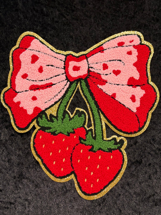 Sugar Rush Strawberry Iron-On Patch