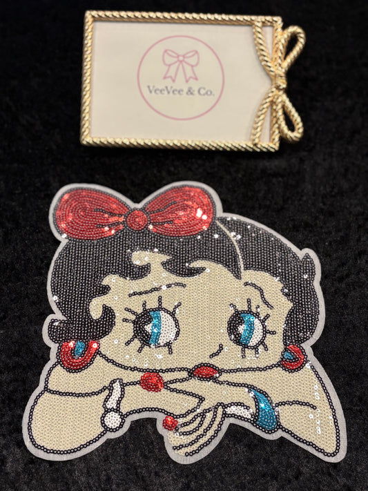 Boop Babe Sequin Iron-On Patch