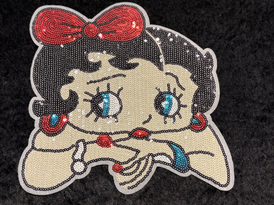 Boop Babe Sequin Iron-On Patch