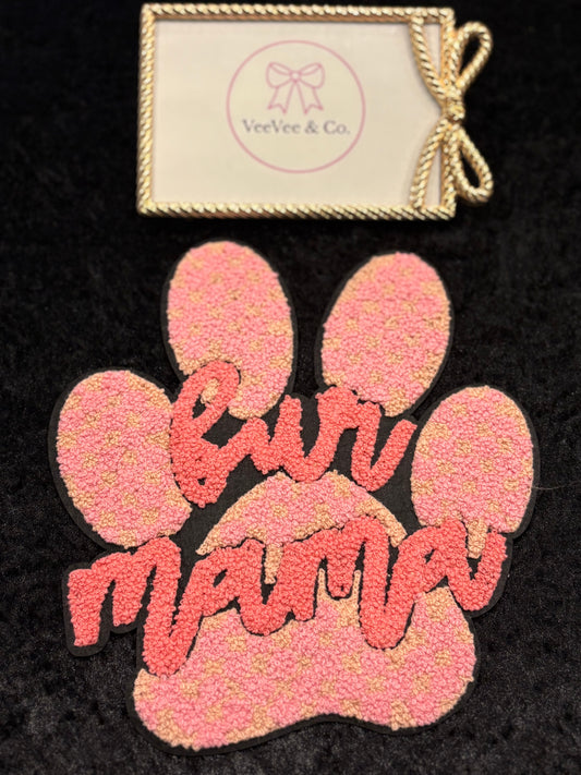 Fur Mama Paw Iron-On Patch