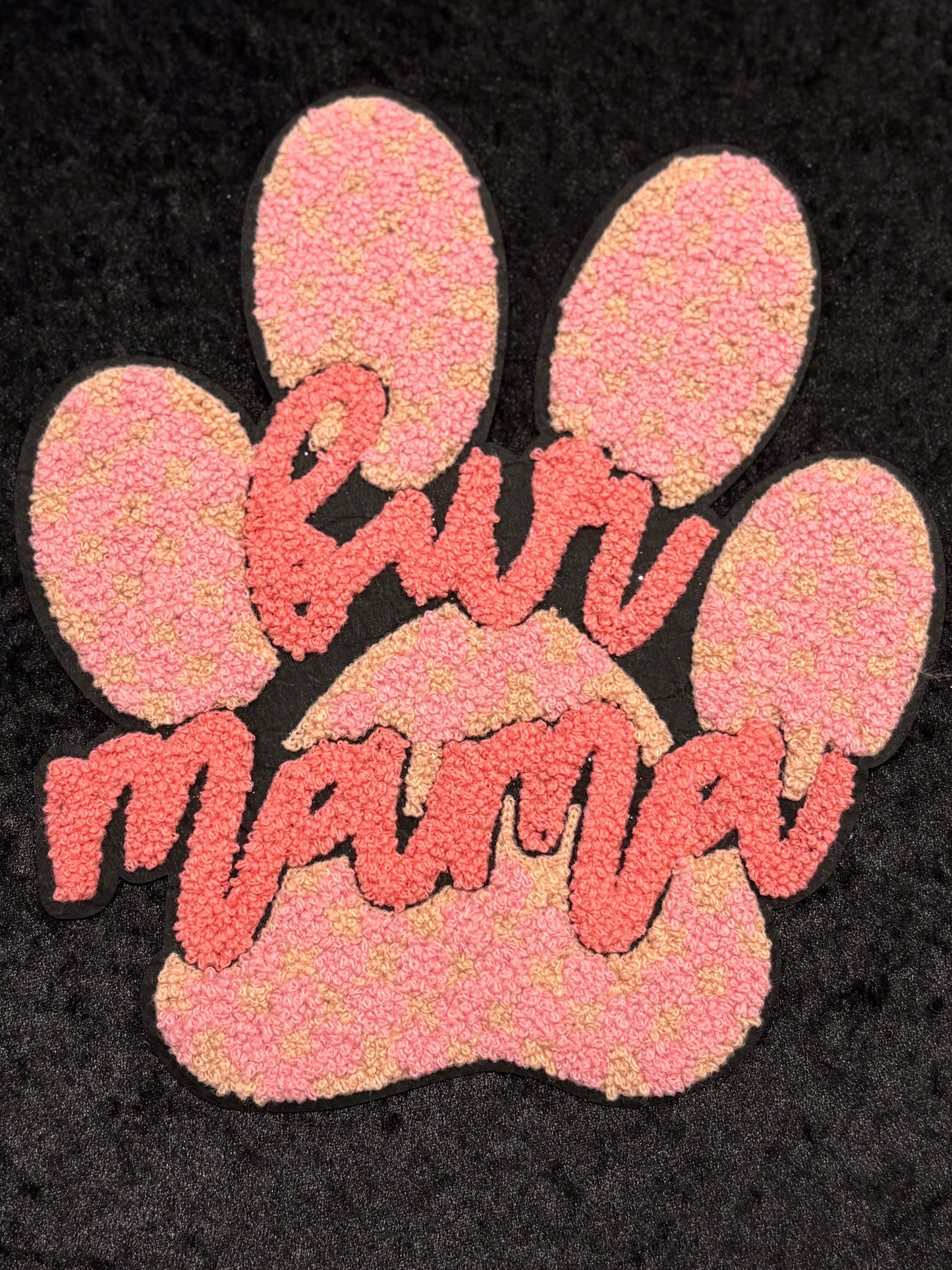 Fur Mama Paw Iron-On Patch