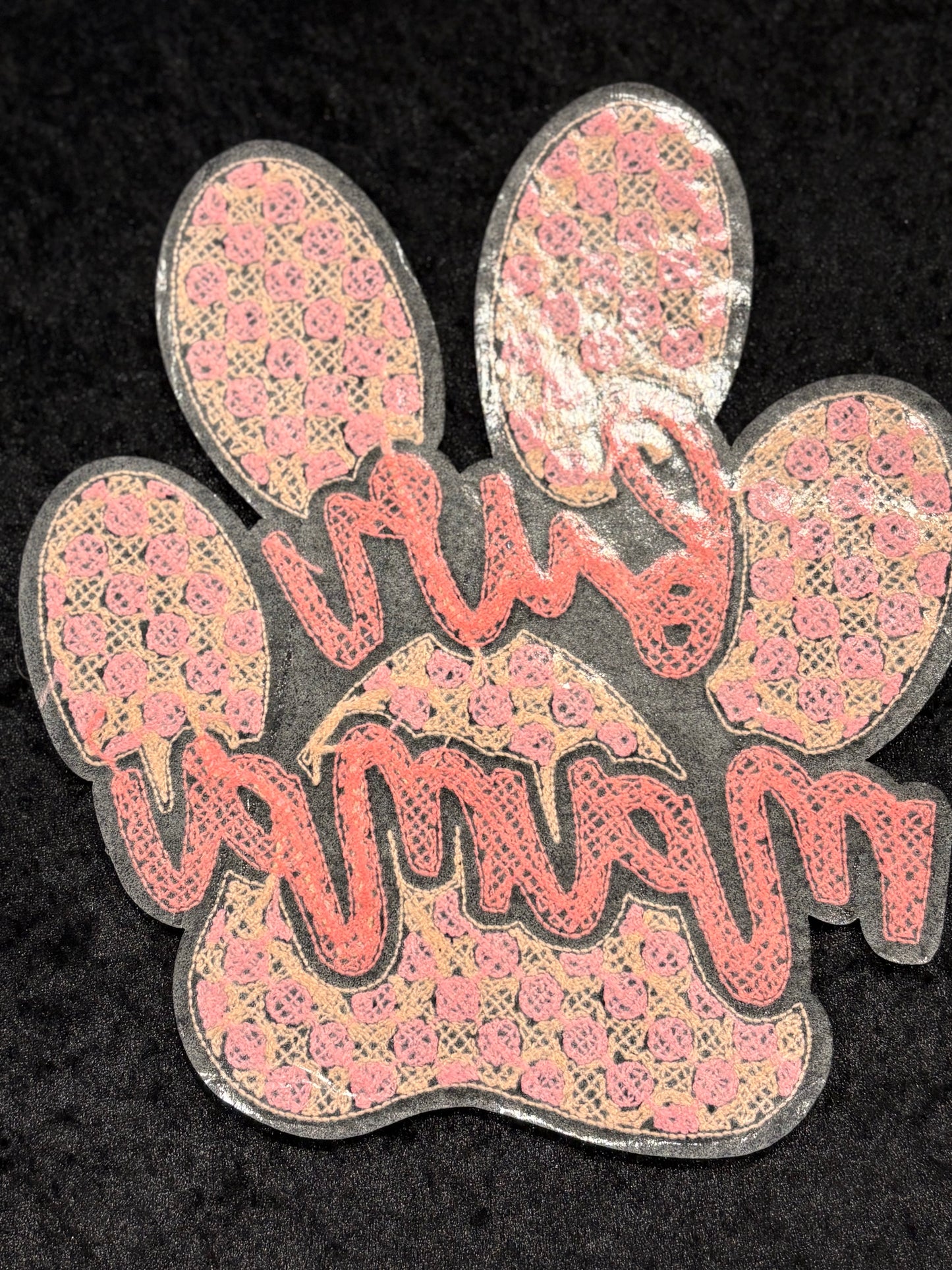 Fur Mama Paw Iron-On Patch