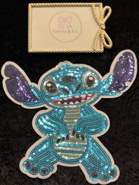 Galactic Cutie Stitch Iron-On Patch
