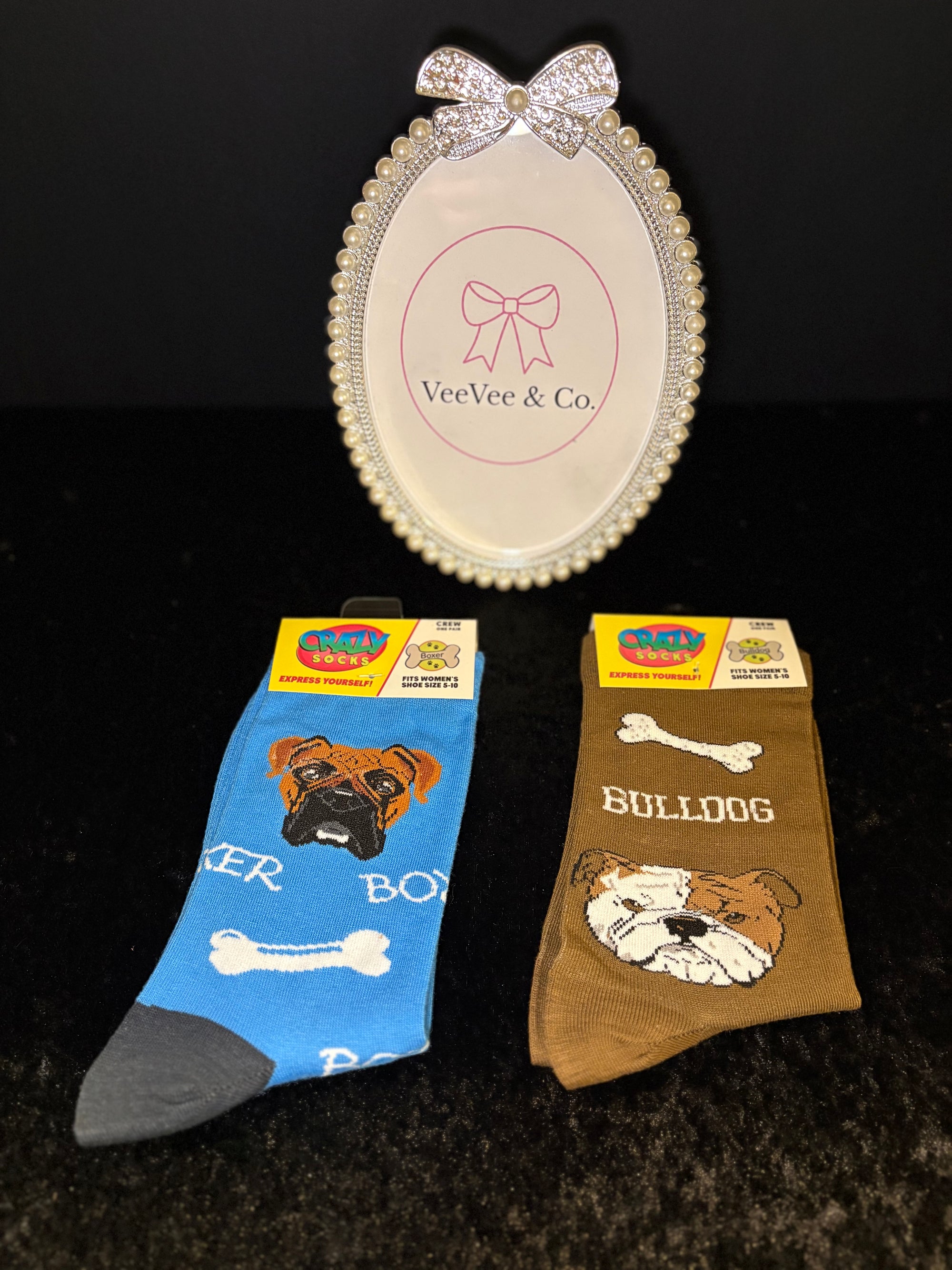 Fun Animal Socks Collection | Boxer & Bulldog Crew Socks