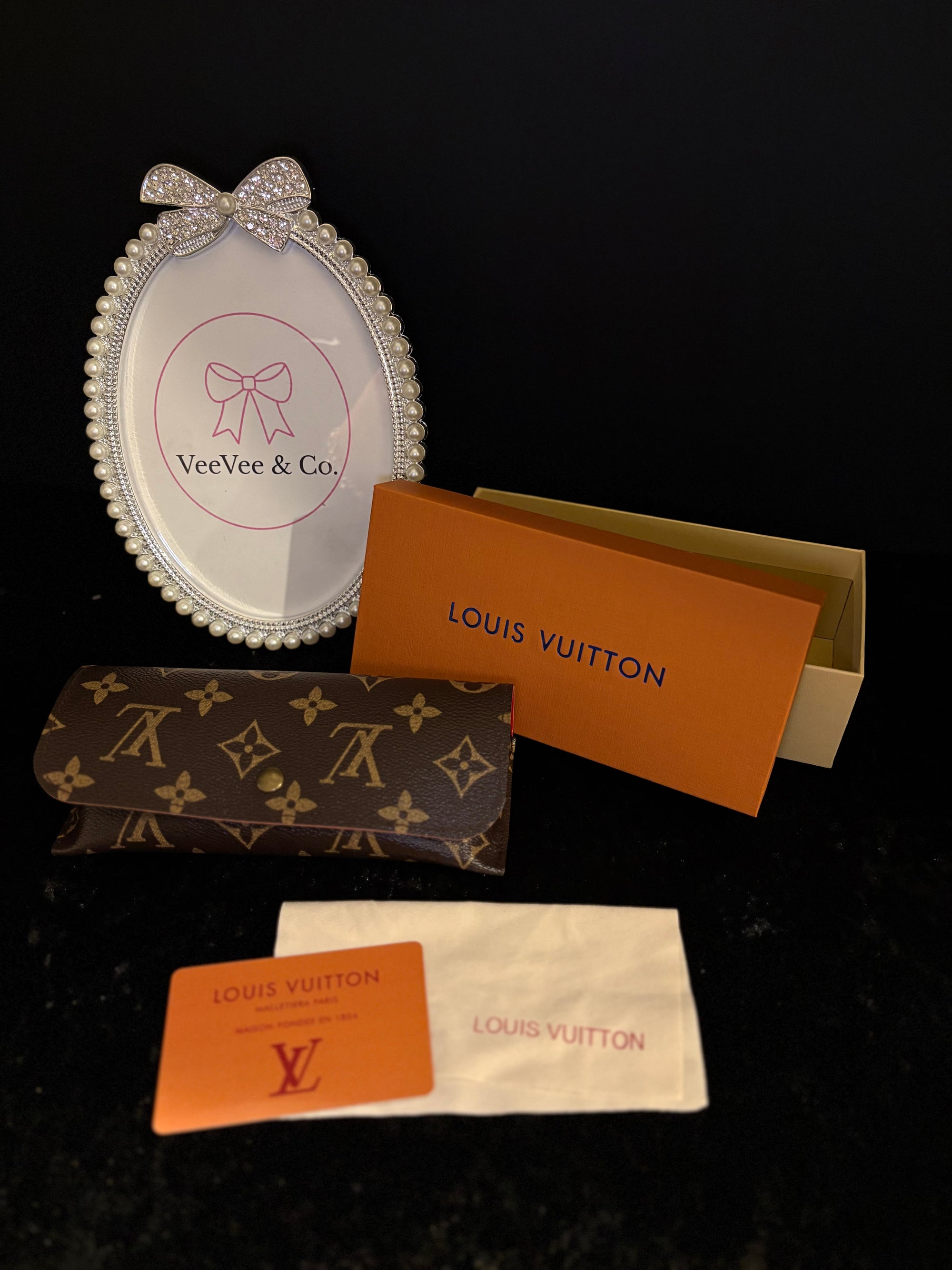 Monogram Sunnies Pouch | Red Velvet Eyewear Case