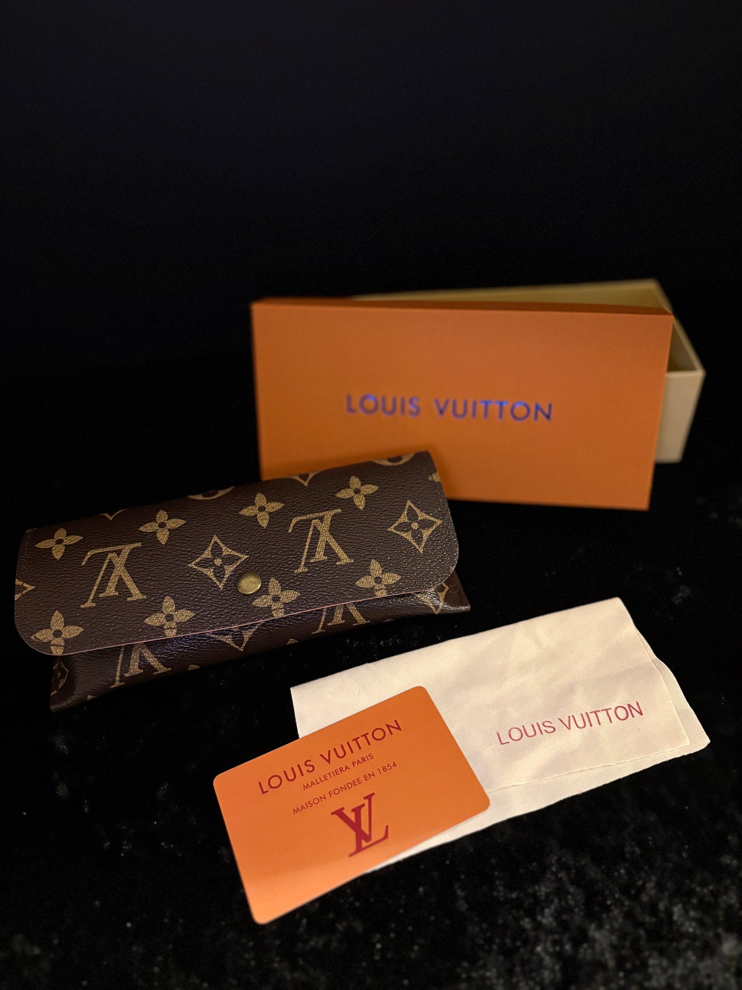 Monogram Sunnies Pouch | Red Velvet Eyewear Case