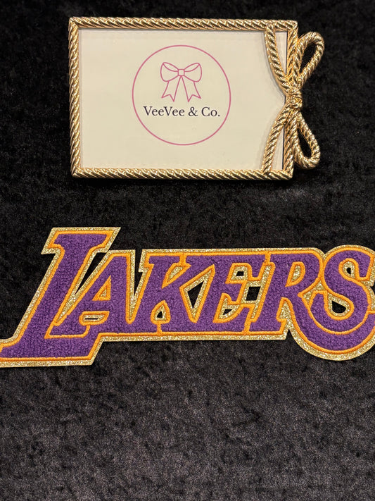 LA Glow Script Iron-On Patch