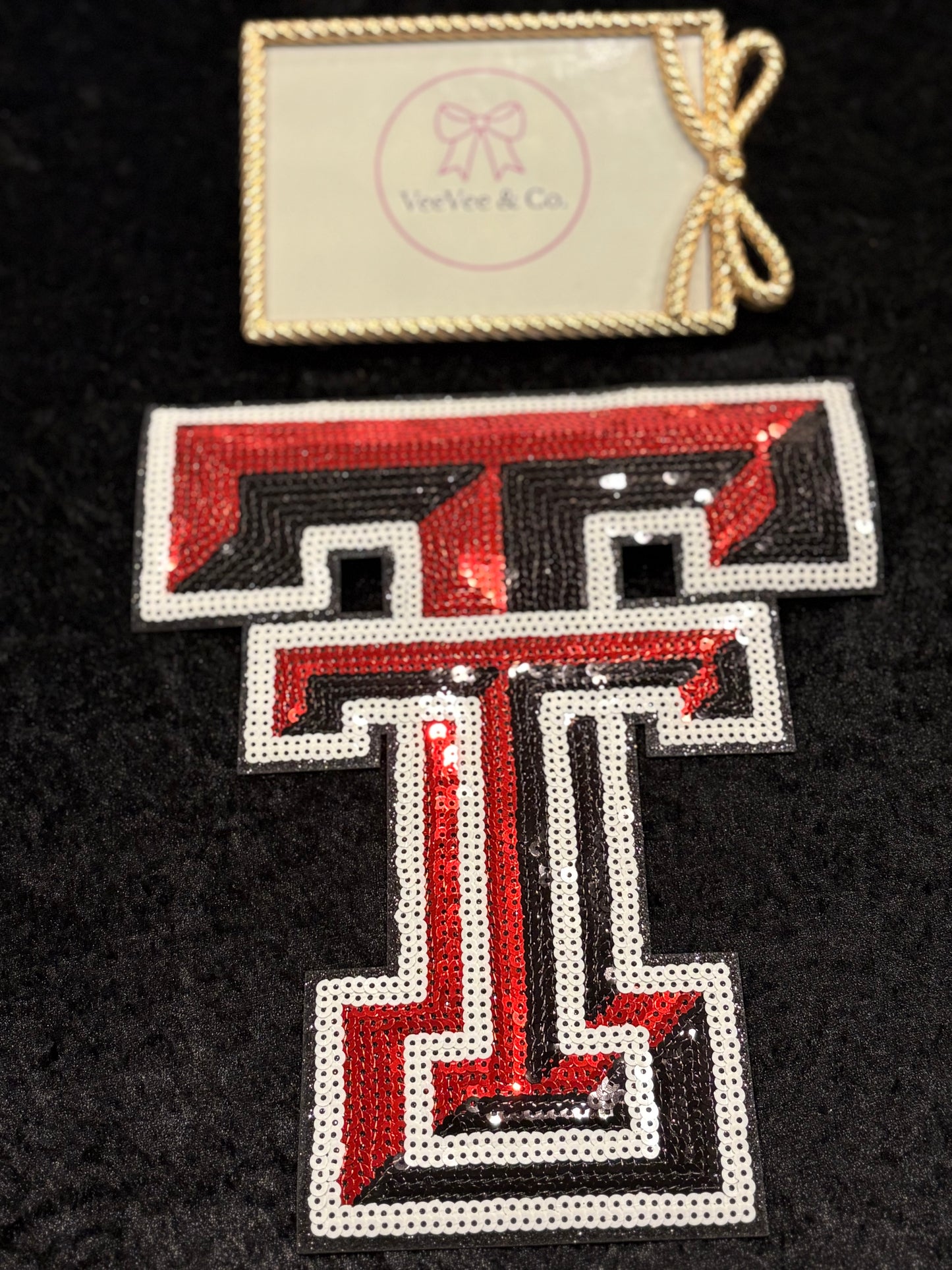 Red Raider Nation Glam Iron-On Patch