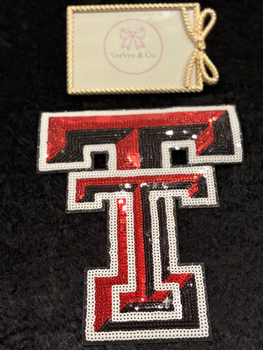 Red Raider Nation Glam Iron-On Patch