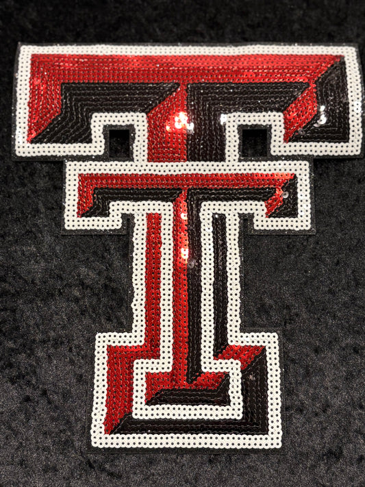 Red Raider Nation Glam Iron-On Patch