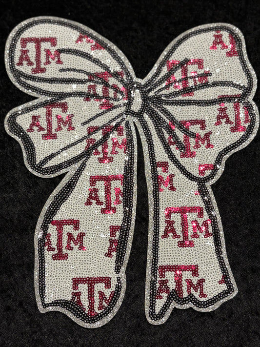 Aggieland Spark Bow Iron-On Patch