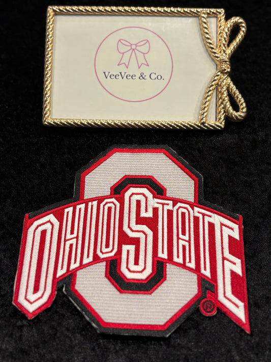 Retro Buckeye Spirit Iron-On Patch
