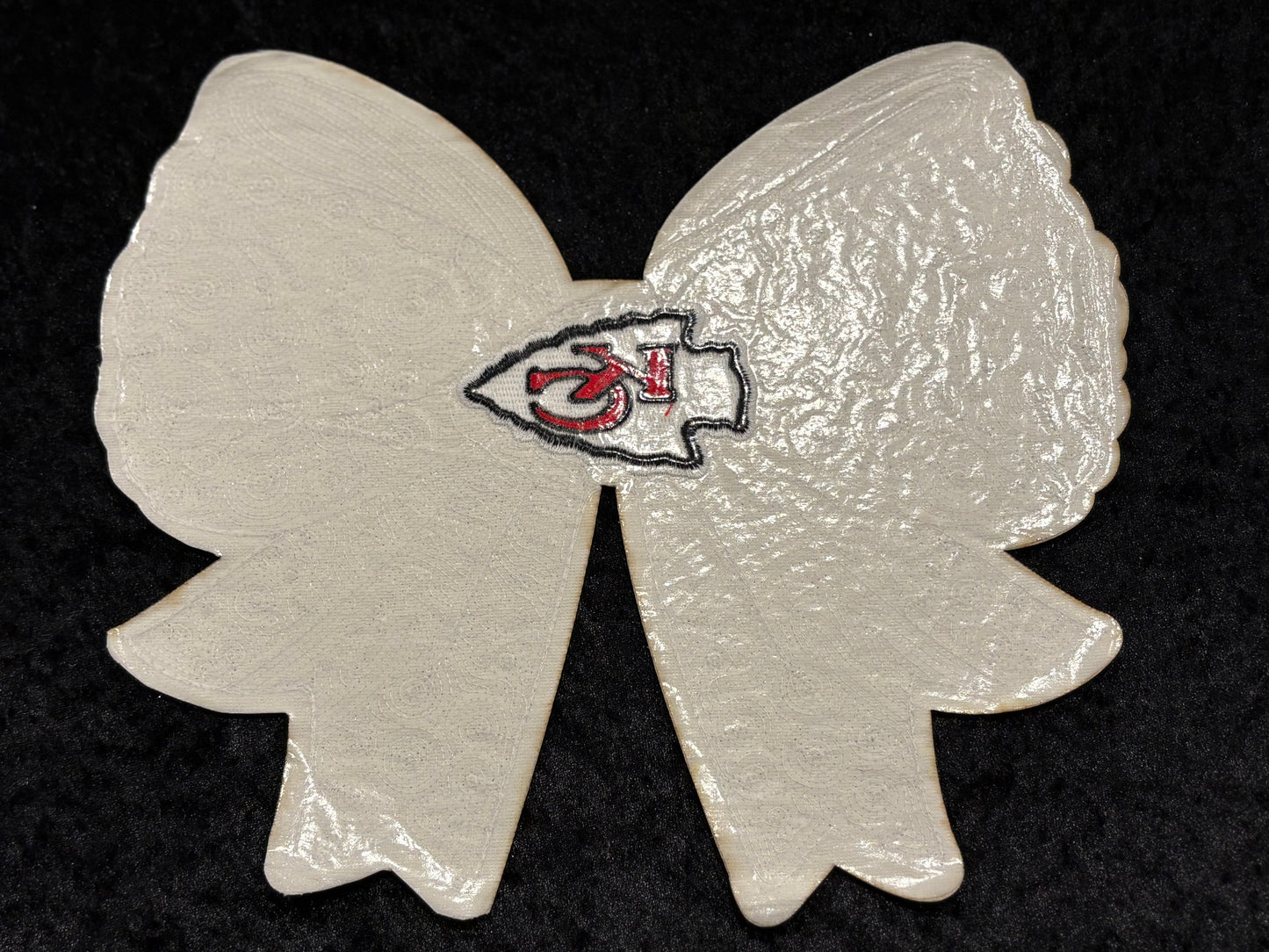 Arrowhead Sparkle Bow Iron-On Patch