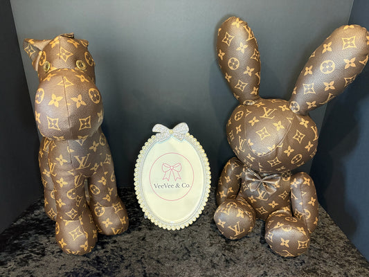 🤎✨ Luxe Faux Leather Collectibles | Bunny & Mule Decor