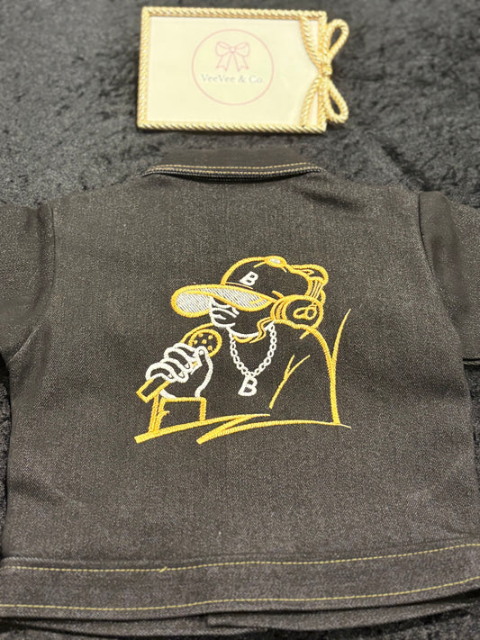 Lil Boss Baby Denim Jacket ~ SIZE 9-12M