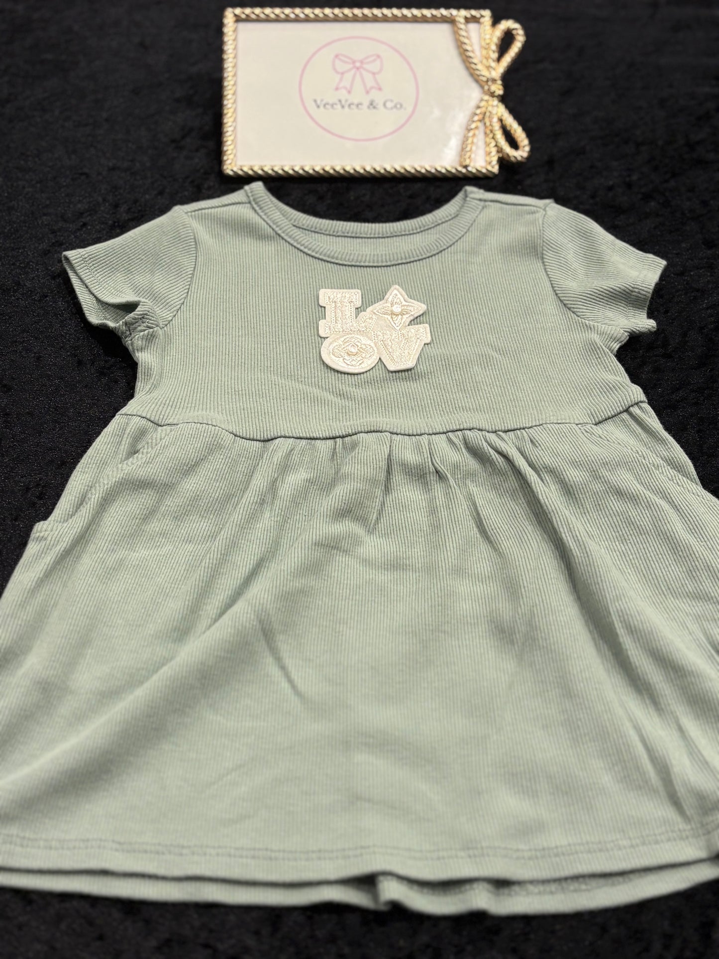 Little Love Sage Dress ~ SIZE 18M