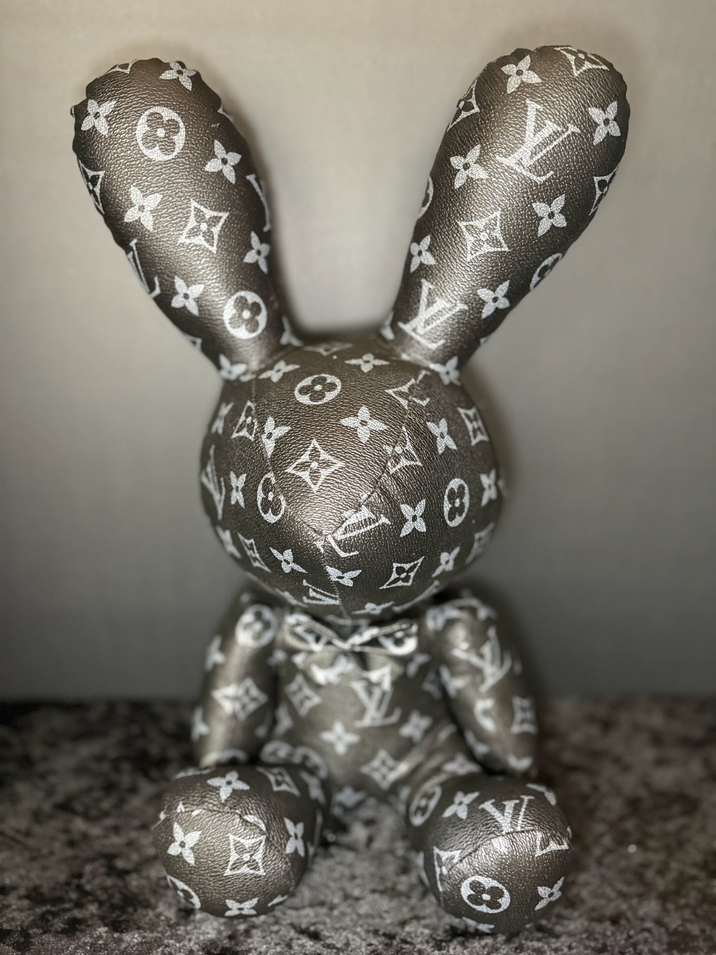 🖤🐰 Midnight Luxe Bunny Plush ✨ | Monogram Cuddle Cutie