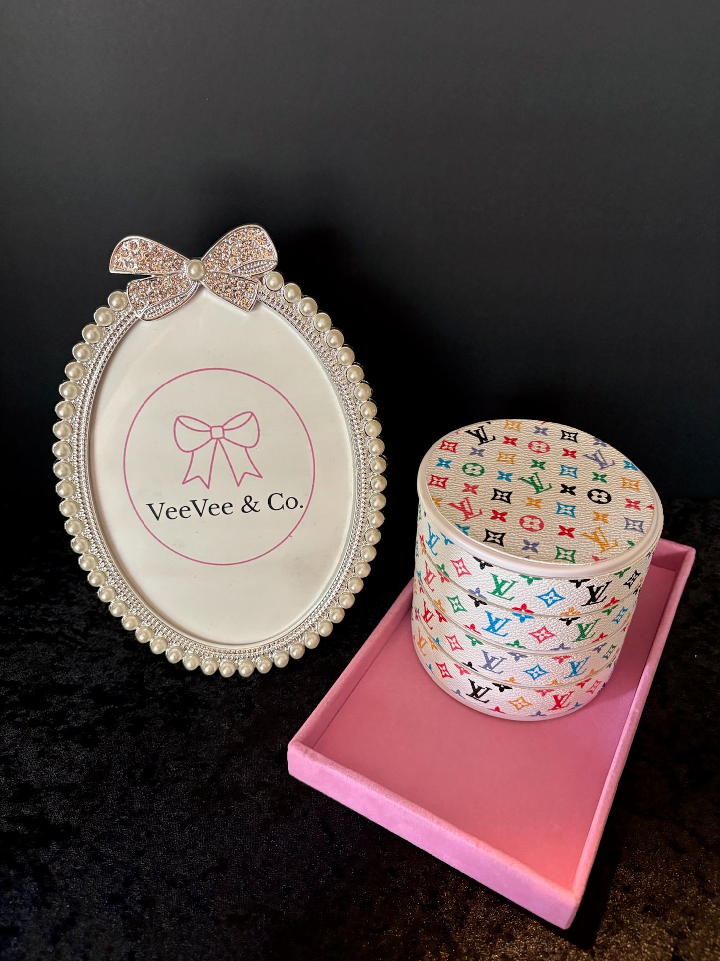 ✨💎 Mini Luxe Jewelry Tower | 4-Tier Monogram Jewelry Box