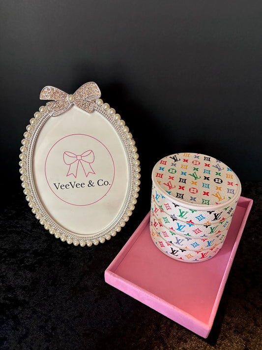 ✨💎 Mini Luxe Jewelry Tower | 4-Tier Monogram Jewelry Box