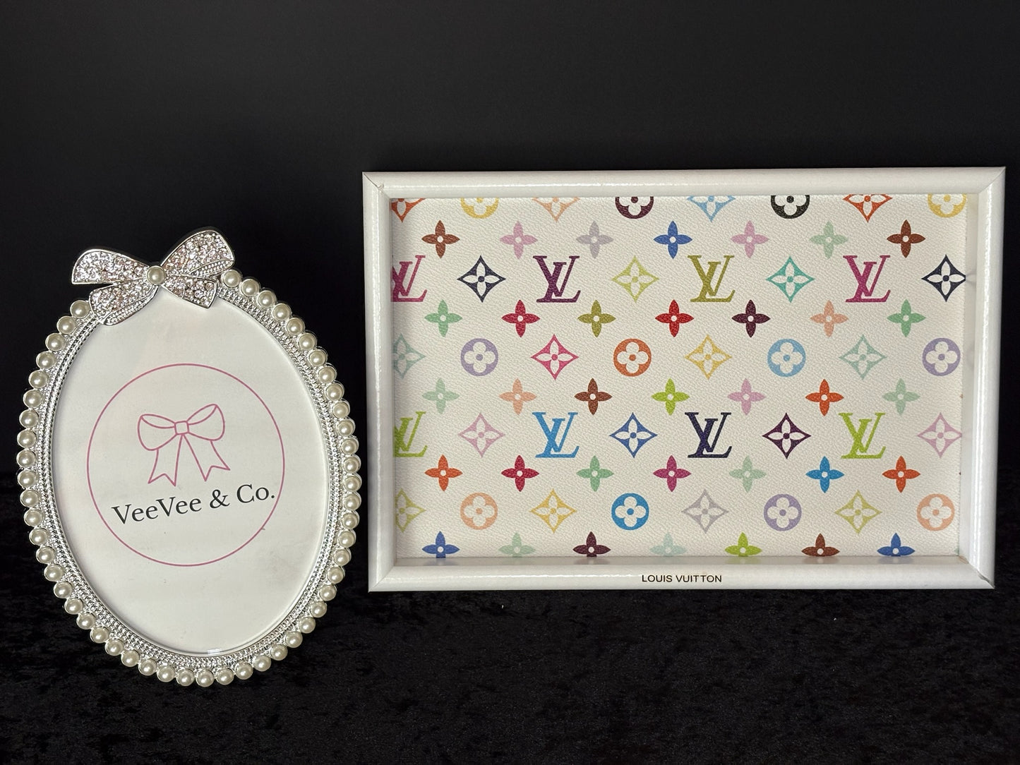 ✨🤍 Color Pop Monogram Tray | Chic Vanity & Home Accent