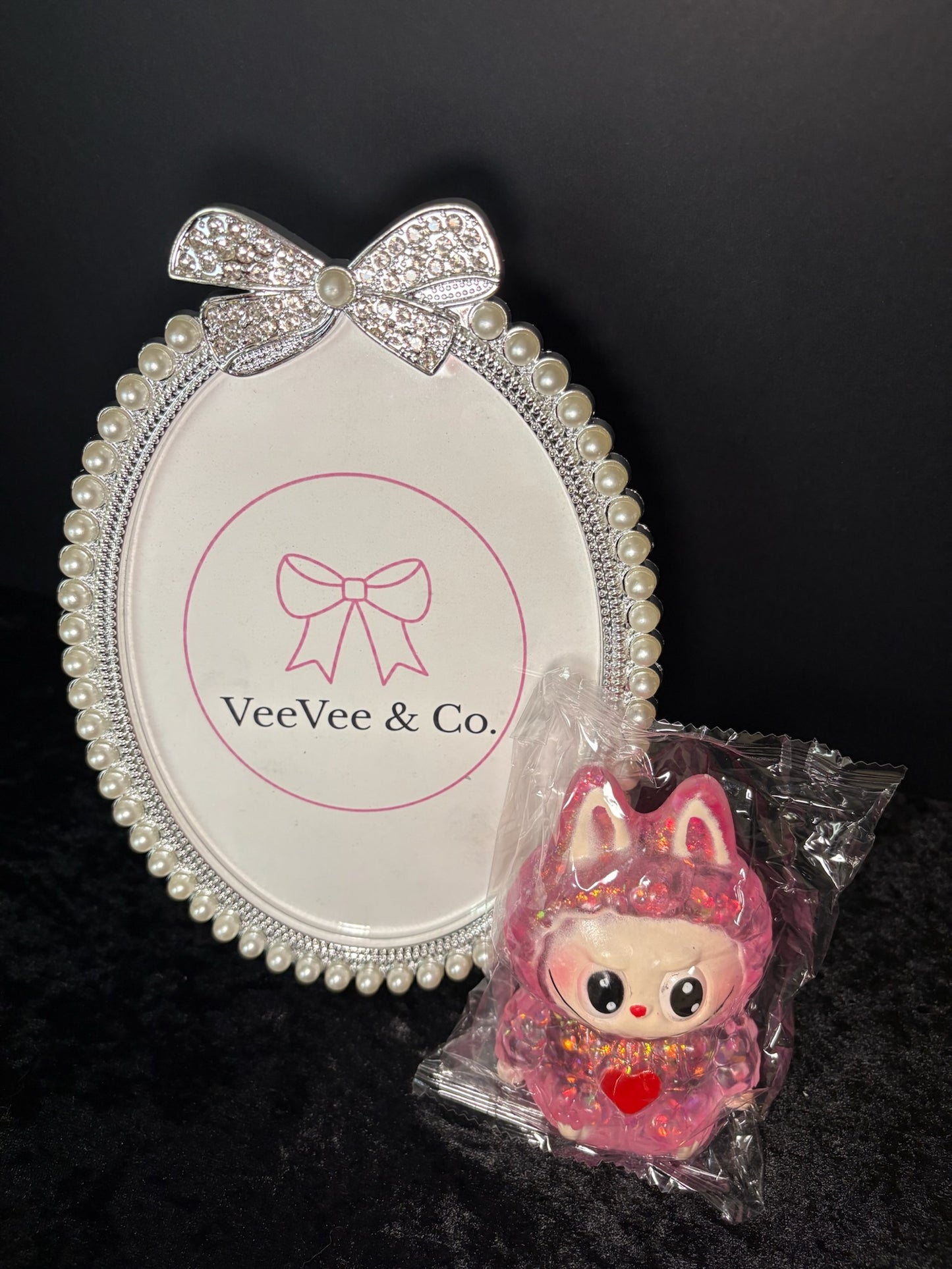 🩷✨ Pink Heart Labubu Squishy