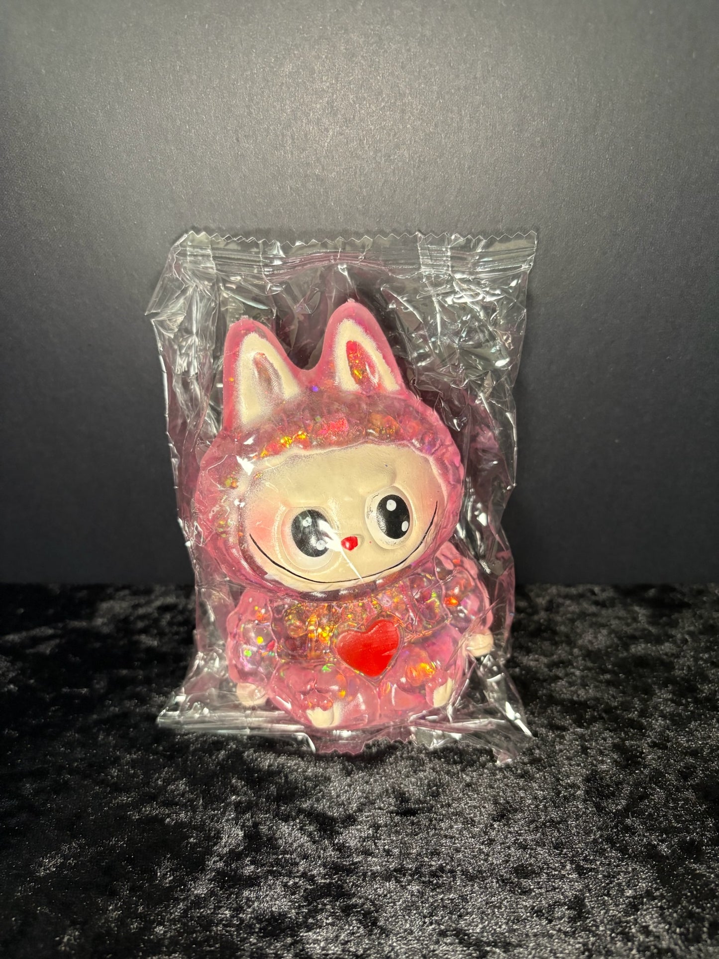 🩷✨ Pink Heart Labubu Squishy